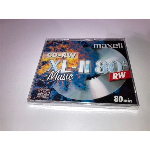 Maxell CD-RW 80 XL-II BRANDED DIGITAL Audio Music Rewritable 80Min IN Jewel Case - Picture 1 of 12